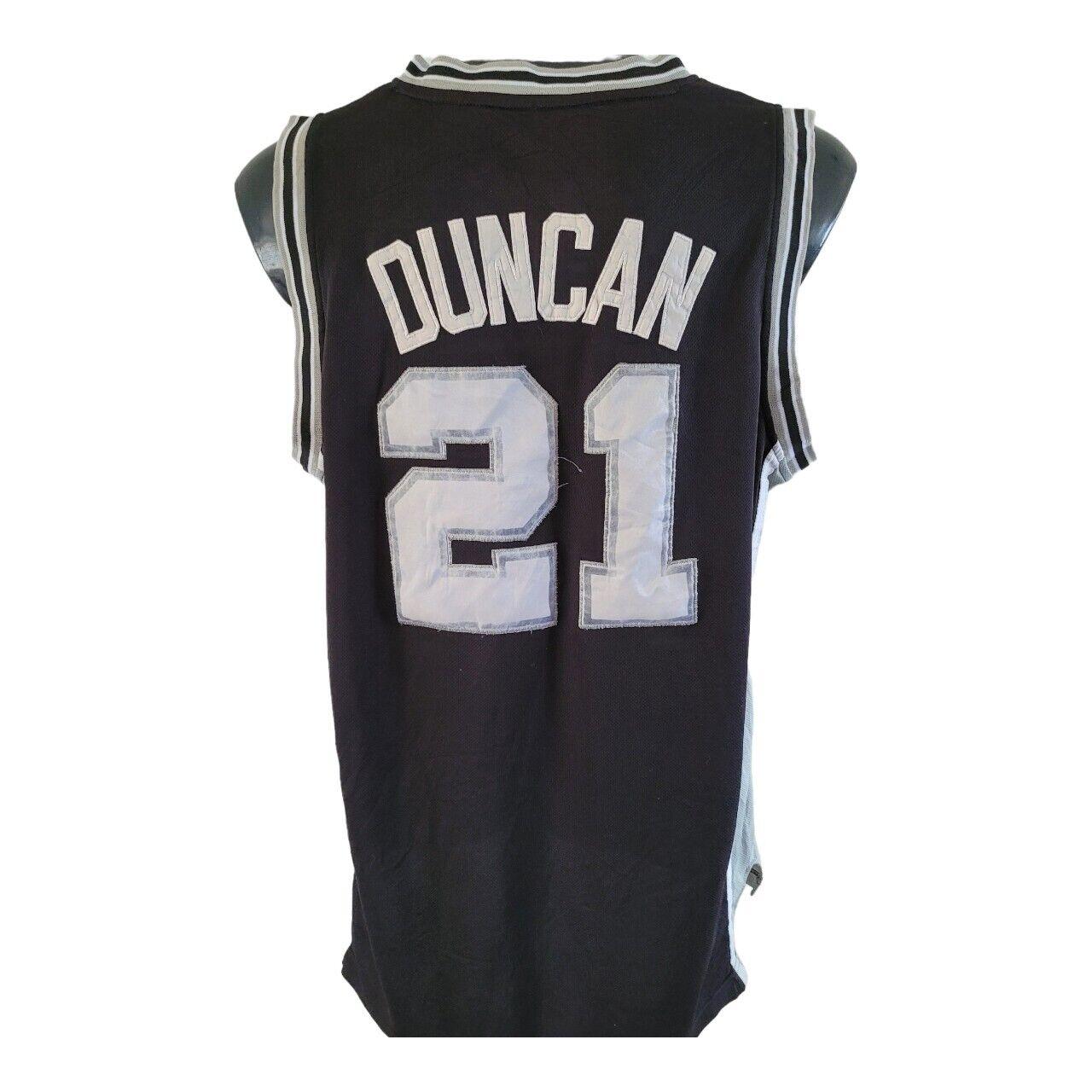 ADIDAS TIM DUNCAN #21 San Antonio Spurs Jersey L Size Authentic Grade A-USASTARFASHION