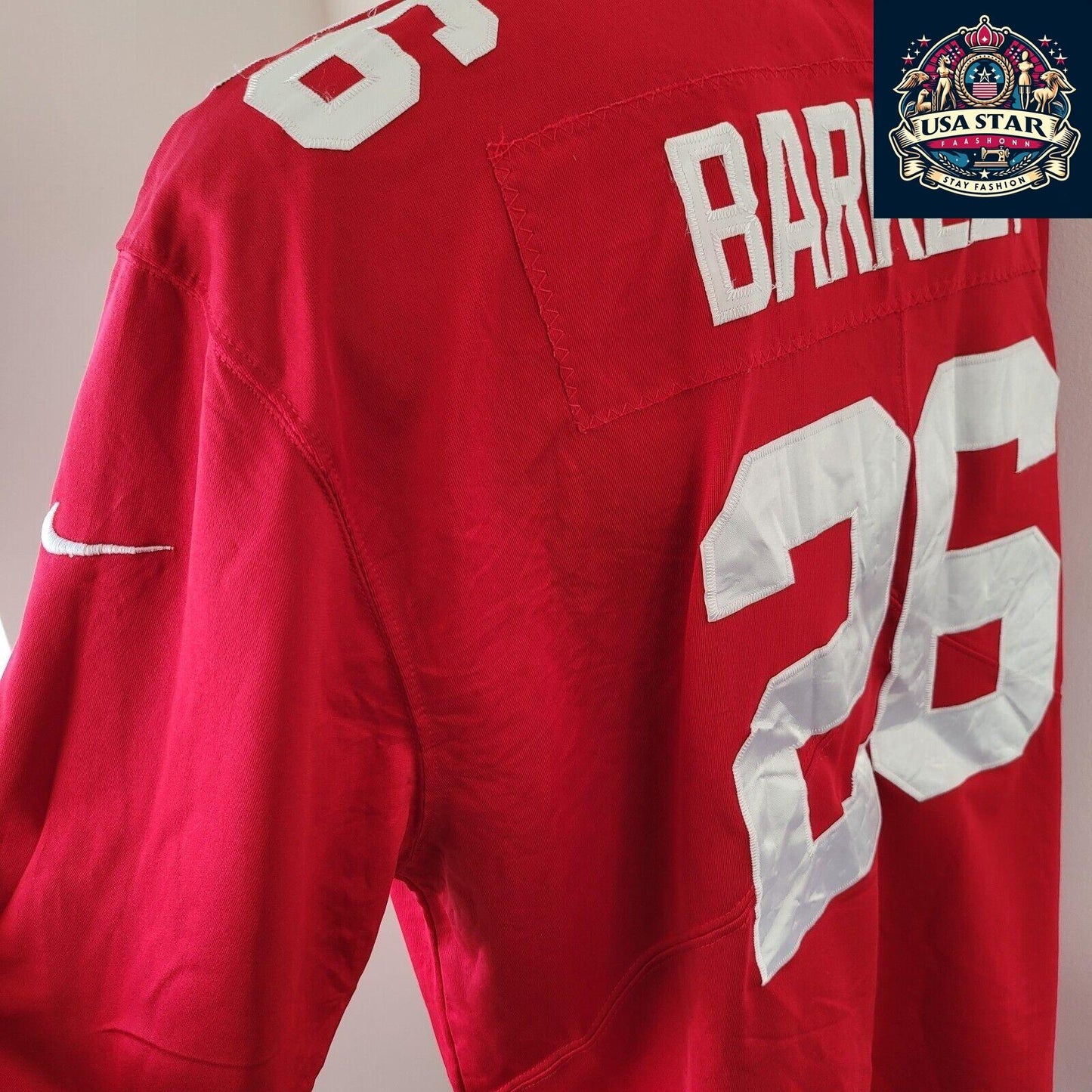 Saquon Barkley Jersey #26 New York Giants XL Red | Authentic NFL On-Field Design by Nike - USASTARFASHION