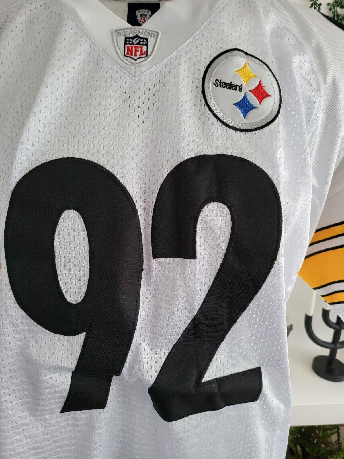 Pittsburgh Steelers #92 Harrison NFL Jersey - Men's Size 50-USASTARFASHION