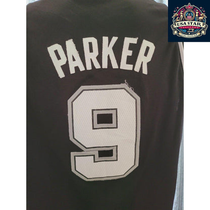 Adidas Tony Parker Jersey #9 San Antonio Spurs Youth Large – Authentic NBA Apparel for Young Fans - USASTARFASHION