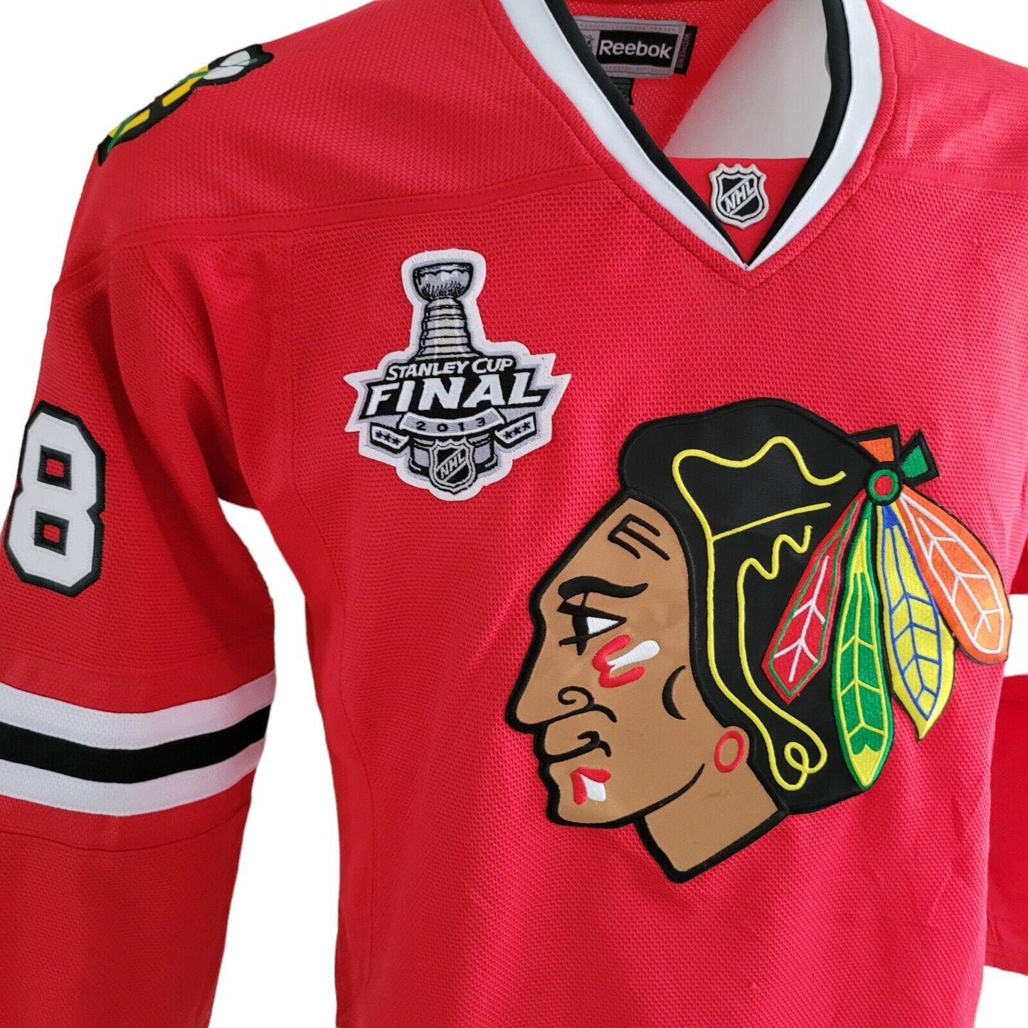 Patrick Kane #88 2013 Stanley Cup Chicago Blackhawks Women's Jersey L/XL-USASTARFASHION