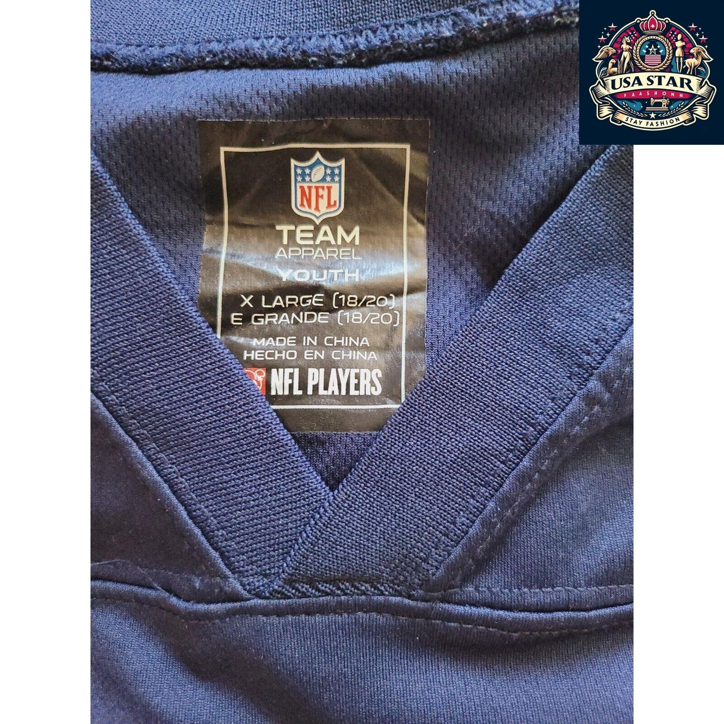 Seattle Seahawks Youth Jersey XL (18-20) - Wilson #3, Breathable Fabric, Grade A Condition - USASTARFASHION