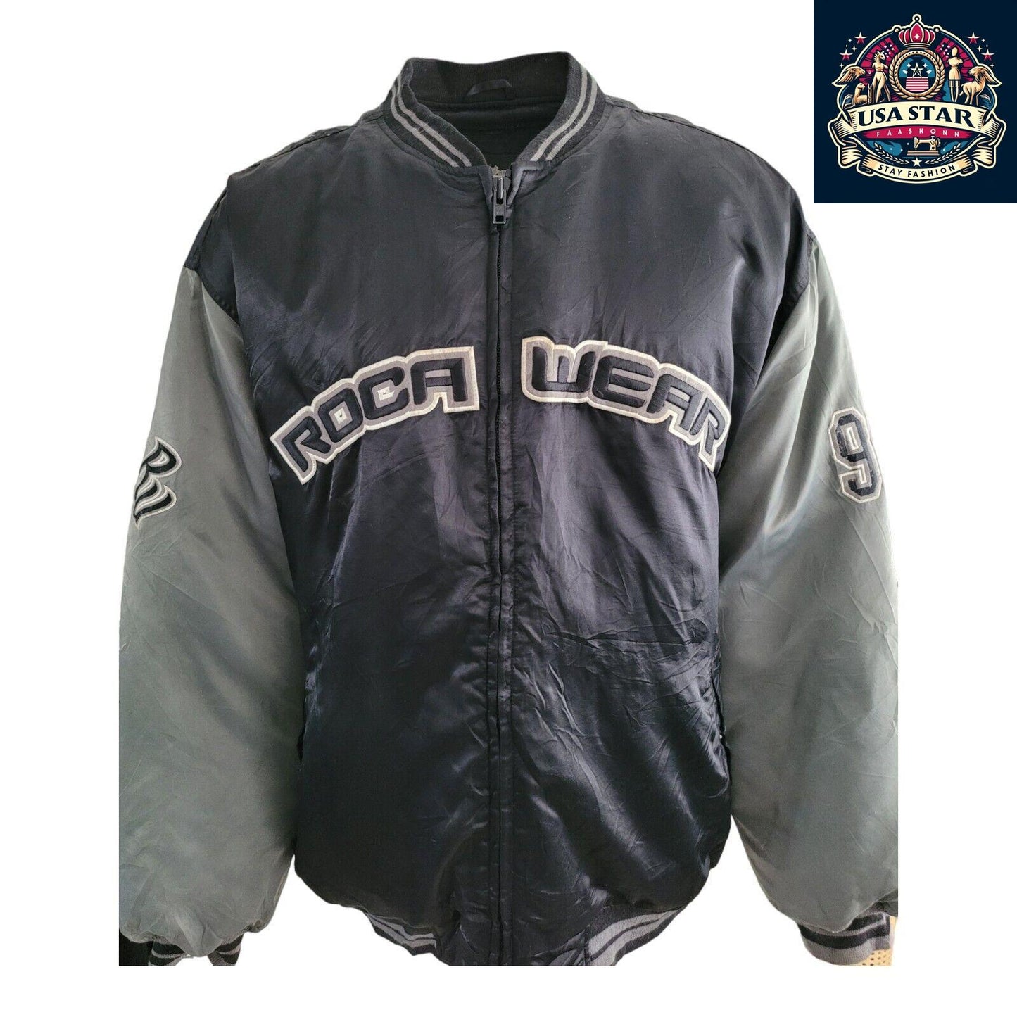 Rocawear 99 Limited Edition Jacket 3XL - Cozy Goose Down, Durable Nylon Bomber with Iconic Design - USASTARFASHION