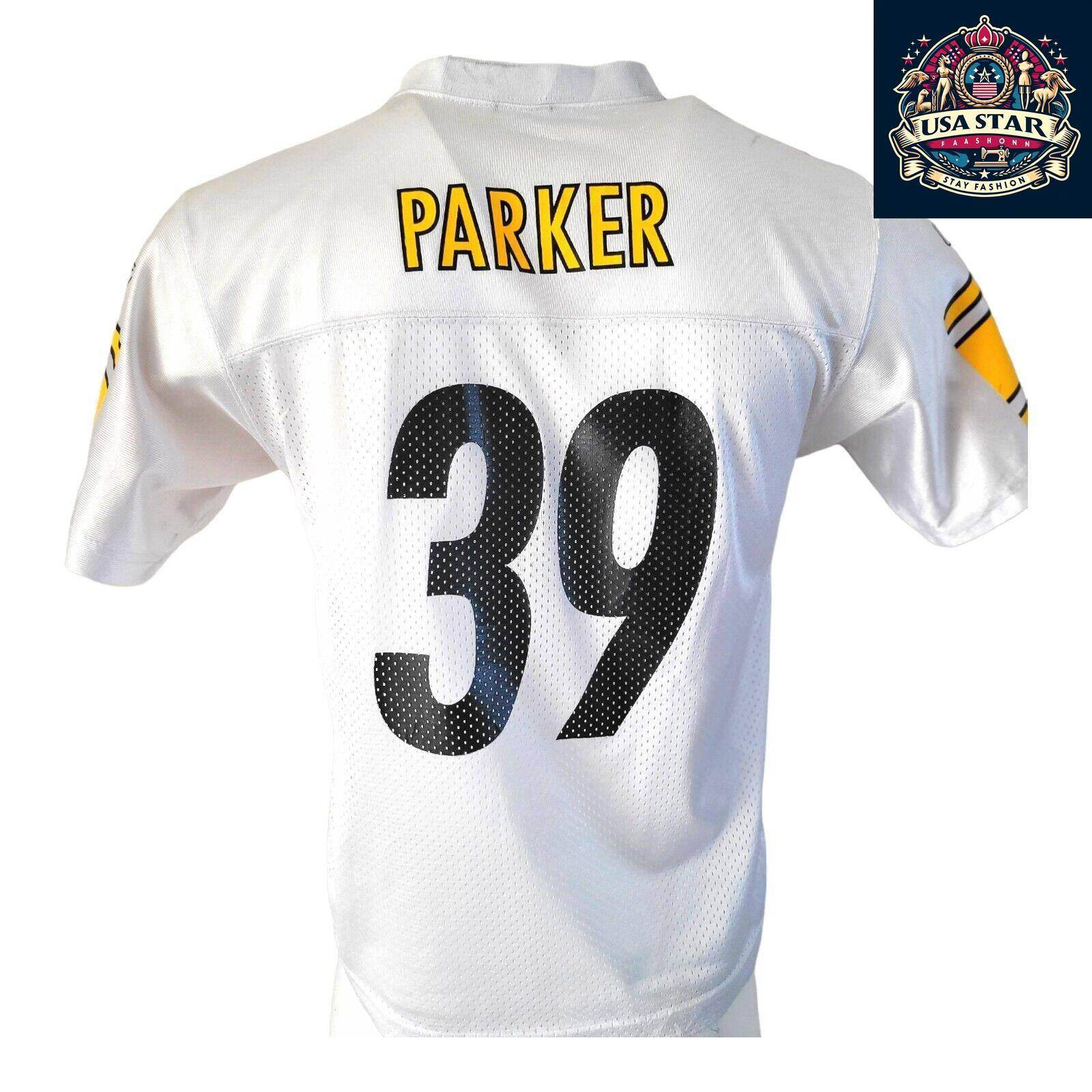NFL Willie Parker #39 Pittsburgh Steelers Jersey - Youth Size 14-16, Comfortable & Authentic - USASTARFASHION