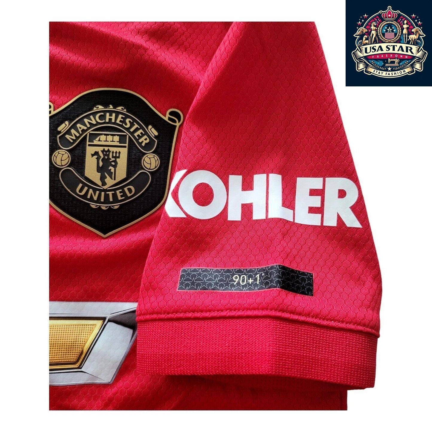 Adidas Manchester United Youth Home Jersey Size 9-10 Years Daniel #5 Red Soccer Shirt - USASTARFASHION