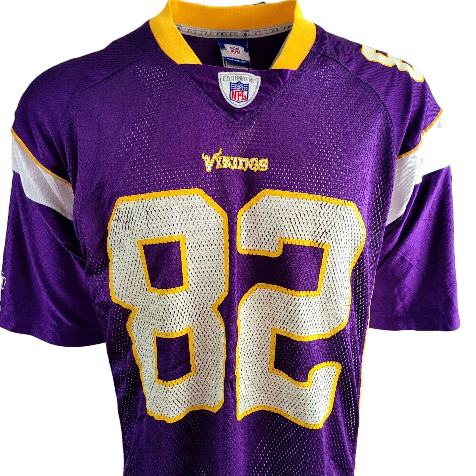 Troy Williamson #82 Minnesota Vikings Reebok Purple Jersey - Size Large-USASTARFASHION