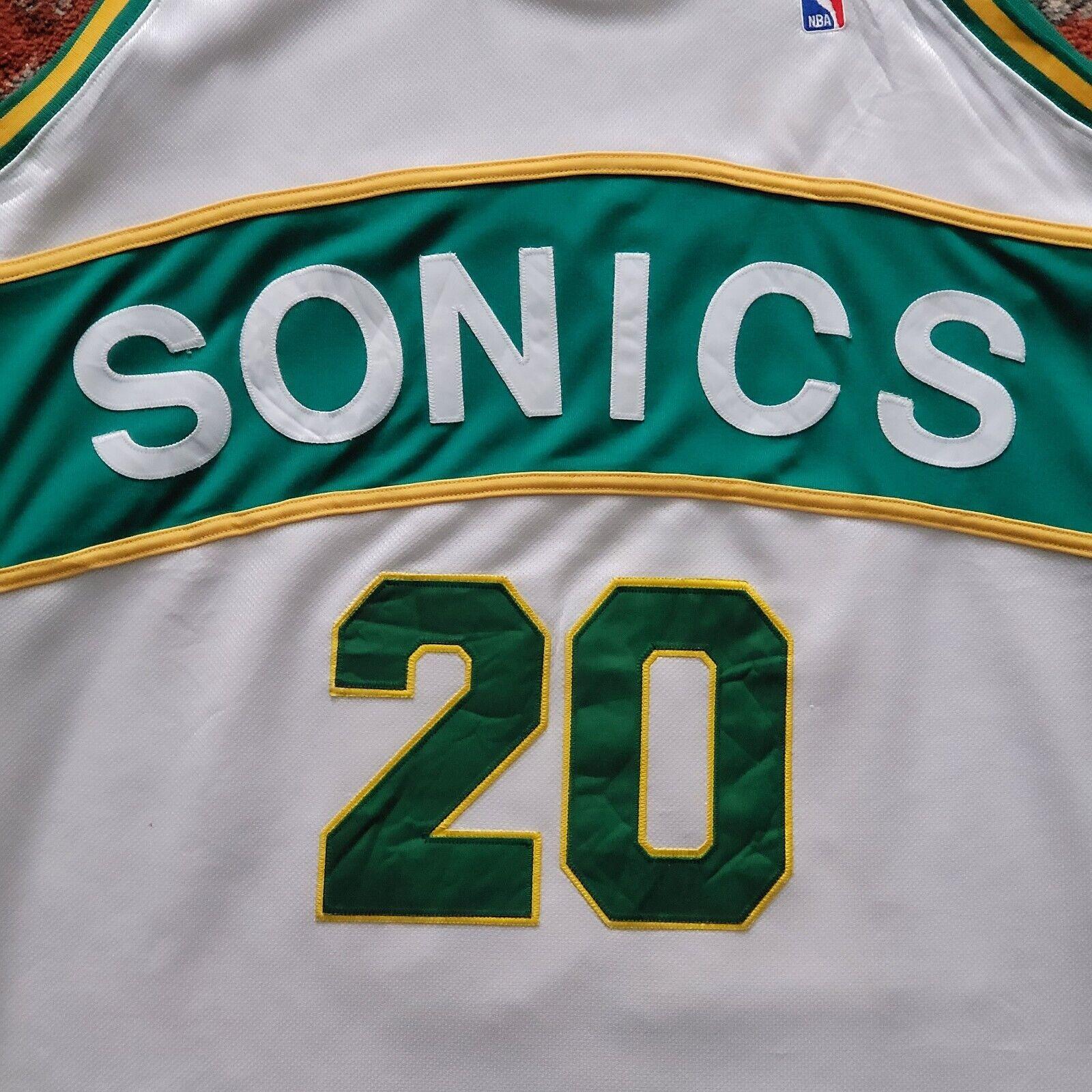 Mitchell & Ness Gary Payton #20 Seattle SuperSonics NBA Jersey 1983-94 Size 54 USA-USASTARFASHION