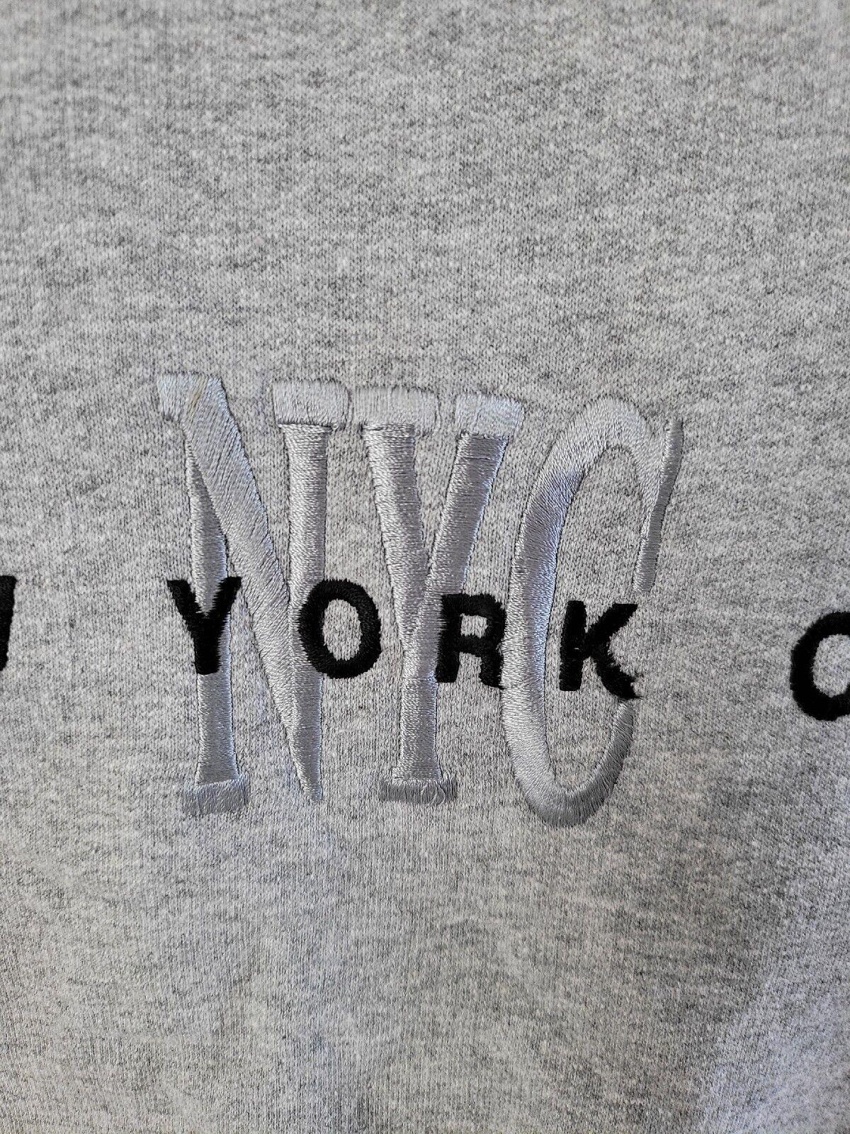 New York Jerzees Sweatshirt Size XL Vintage Retro Style Classic Emblem Sweat Shirt-USASTARFASHION