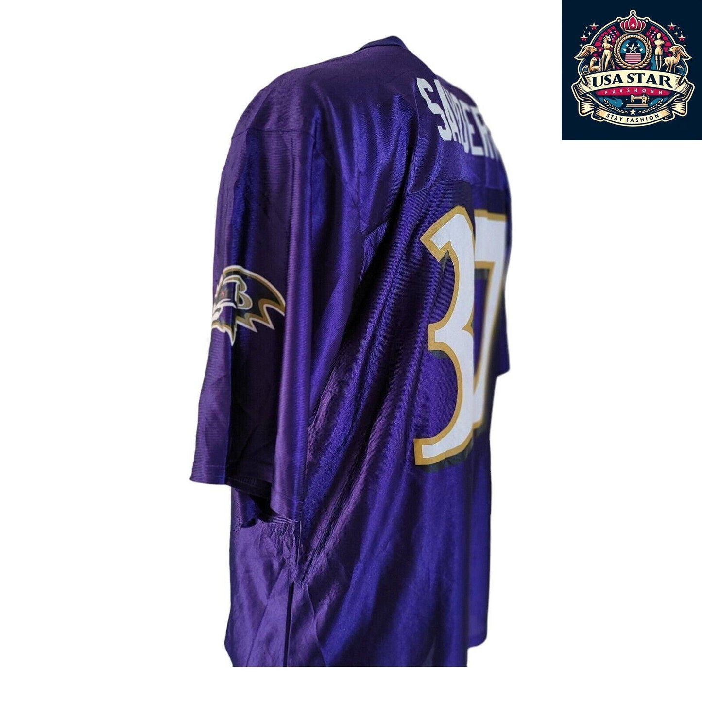 Deion Sanders Baltimore Ravens Football Jersey #37 Men's White Large - Authentic & Comfortable Fit - USASTARFASHION