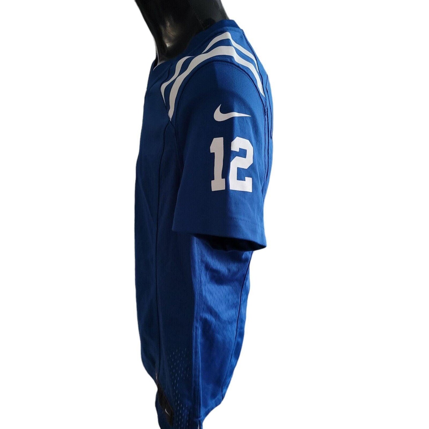 Women's Nike Blue Authentic #12 Luck Jersey - Size Large-USASTARFASHION