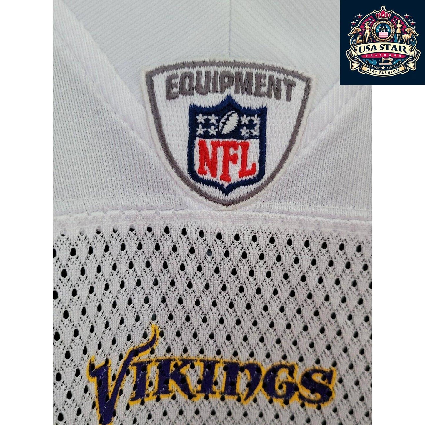 Minnesota Vikings Jersey Adult Large Reebok 12 Percy Harvin, High-Quality Fabric, Authentic Colors - USASTARFASHION