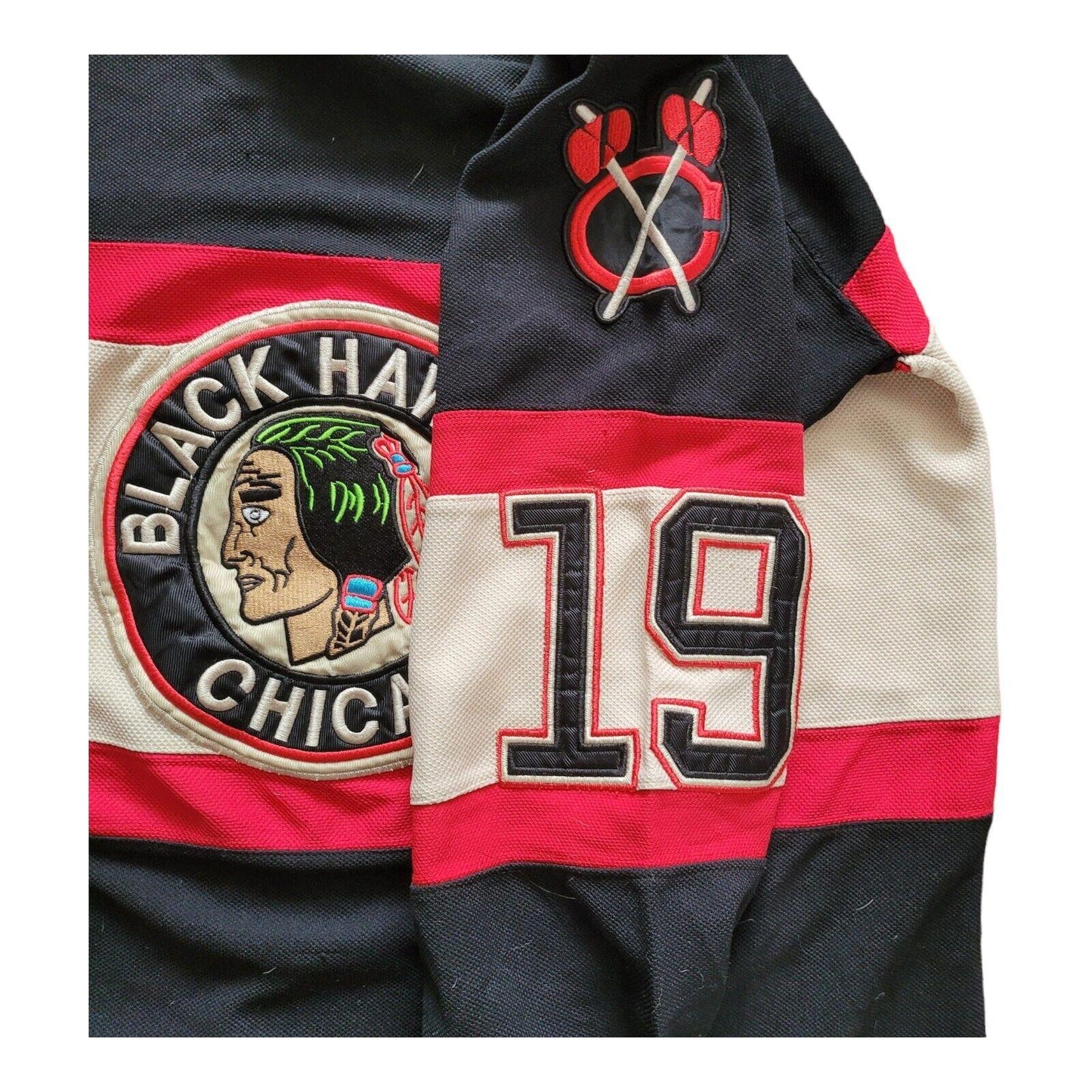 NHL Chicago Blackhawks Jonathan Toews #19 Jersey Size 54 Large Black-USASTARFASHION