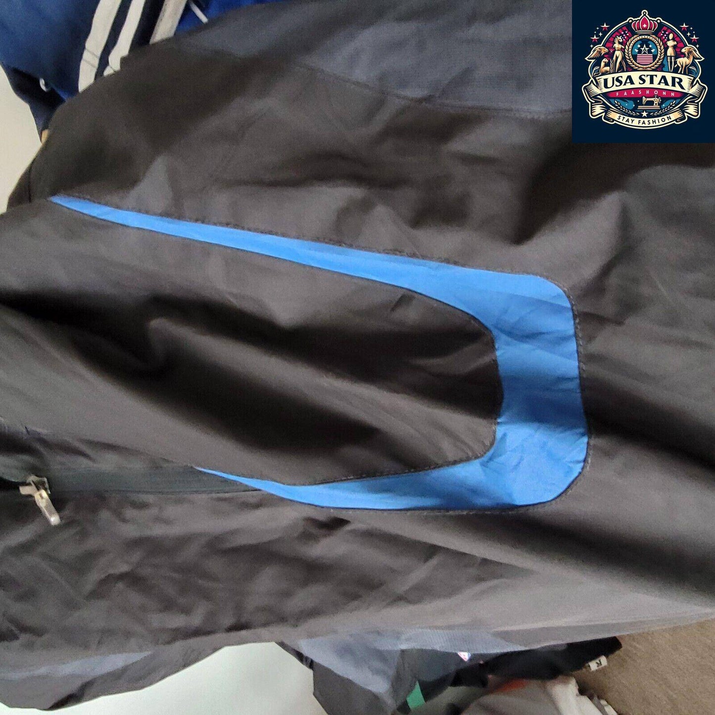 Authentic Champion Puffer Jacket Black Size M, Stylish Layer for Cold Weather, Excellent Condition - USASTARFASHION