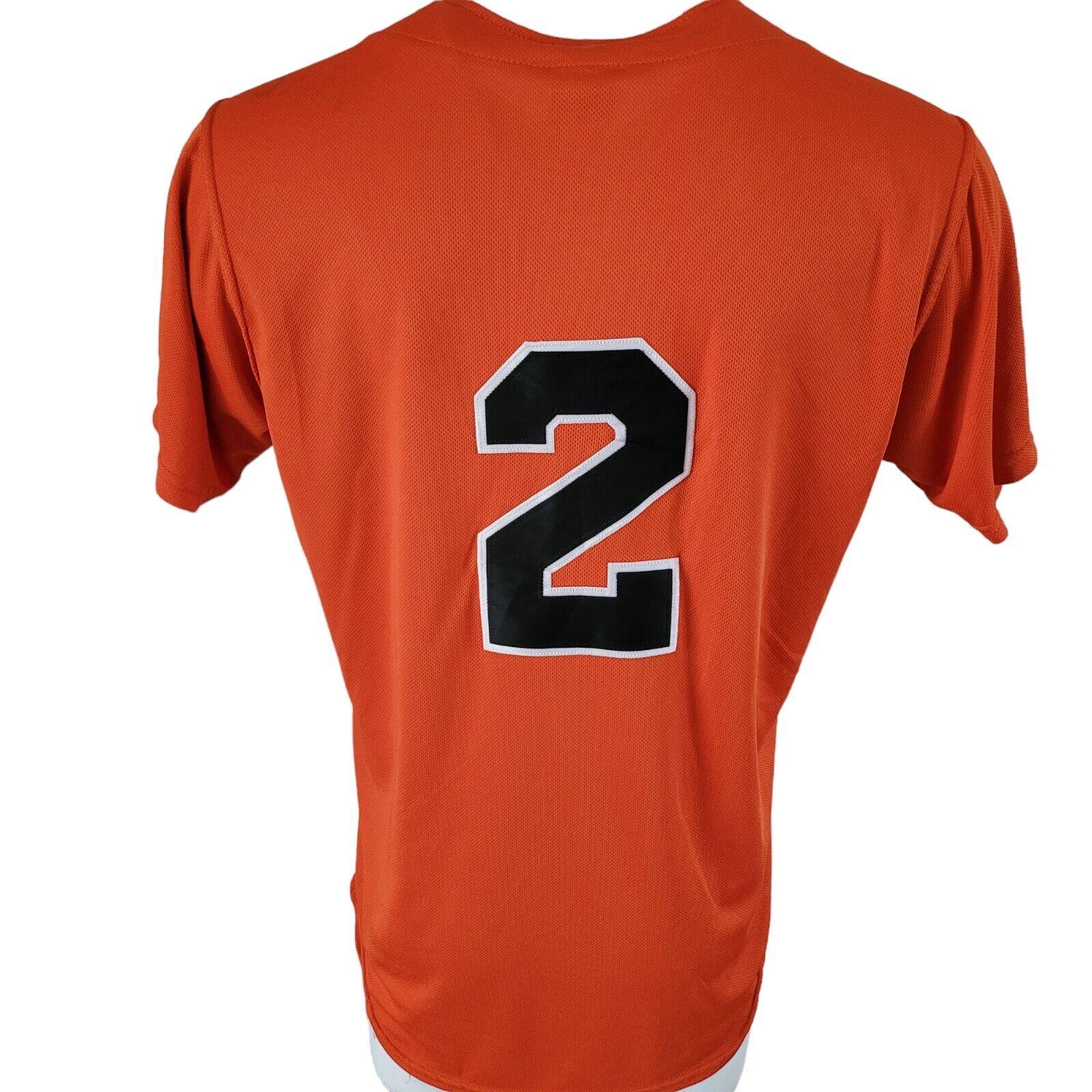 Orange Leopolis#2 Baseball Jersey Men's Large - Vibrant Orange Color, Comfortable & Durable-USASTARFASHION