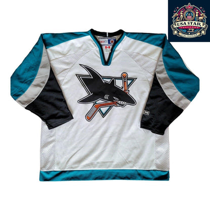 CCM San Jose Sharks Signed Jersey by Rob Davison - Authentic XL NHL Memorabilia for Fans - USASTARFASHION