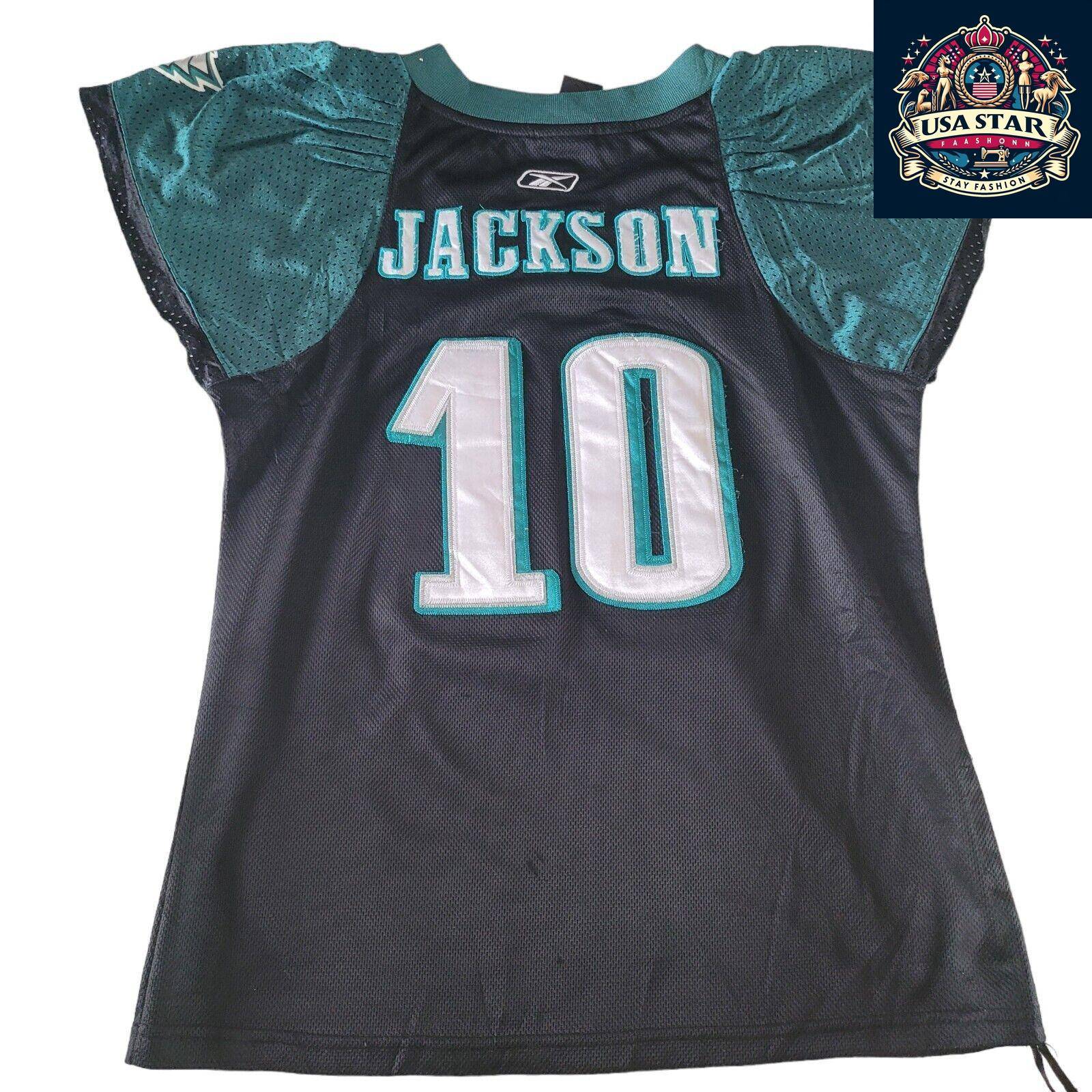 Philadelphia Eagles Jersey Women Reebok Jackson 10 – Official NFL Merchandise Size Small - USASTARFASHION