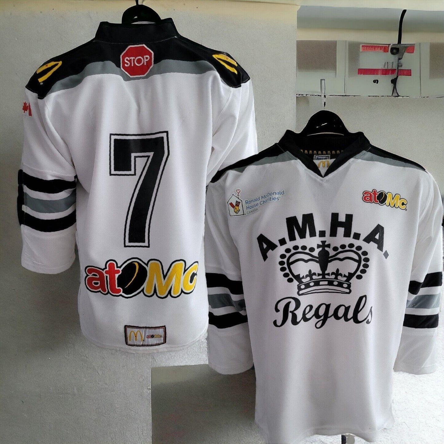 FORCE McDONALD Youth XL Hockey Jersey - Team Canada M.H.A Regals, Size S Compatible-USASTARFASHION