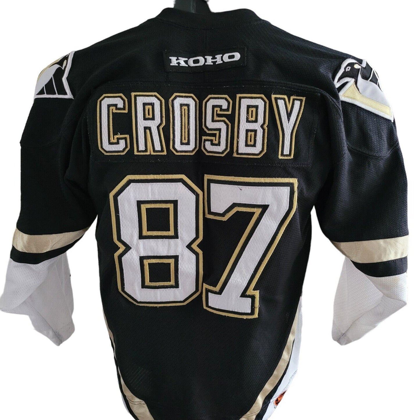 Vintage KOHO NHL Pittsburgh Penguins Crosby #87 Youth Jersey L/XL-USASTARFASHION