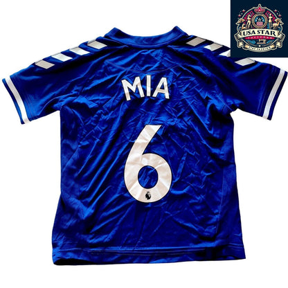 Everton Kids Jersey Hummel Mia #6 - 100% Polyester, Comfortable, Lightweight Design - USASTARFASHION