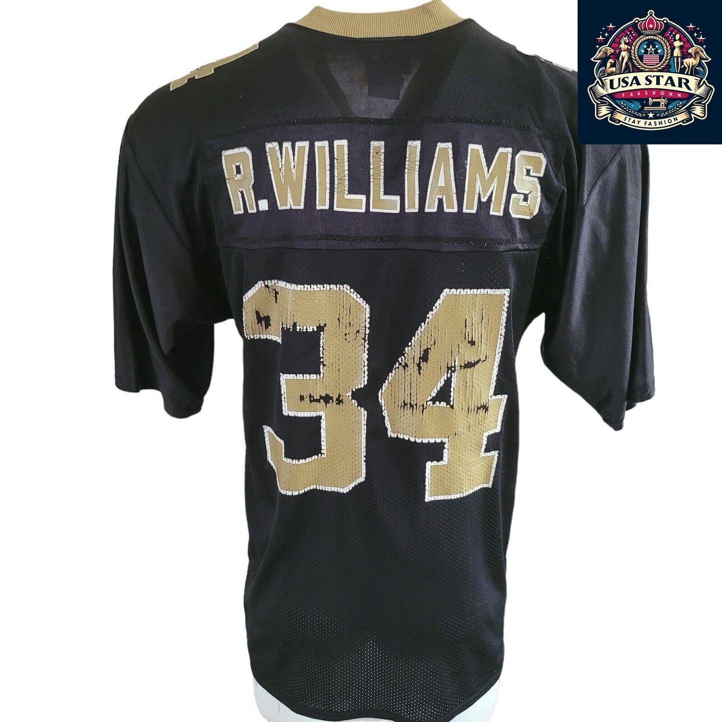 Vintage PUMA NFL New Orleans saints R Williams jersey SZ M - USASTARFASHION