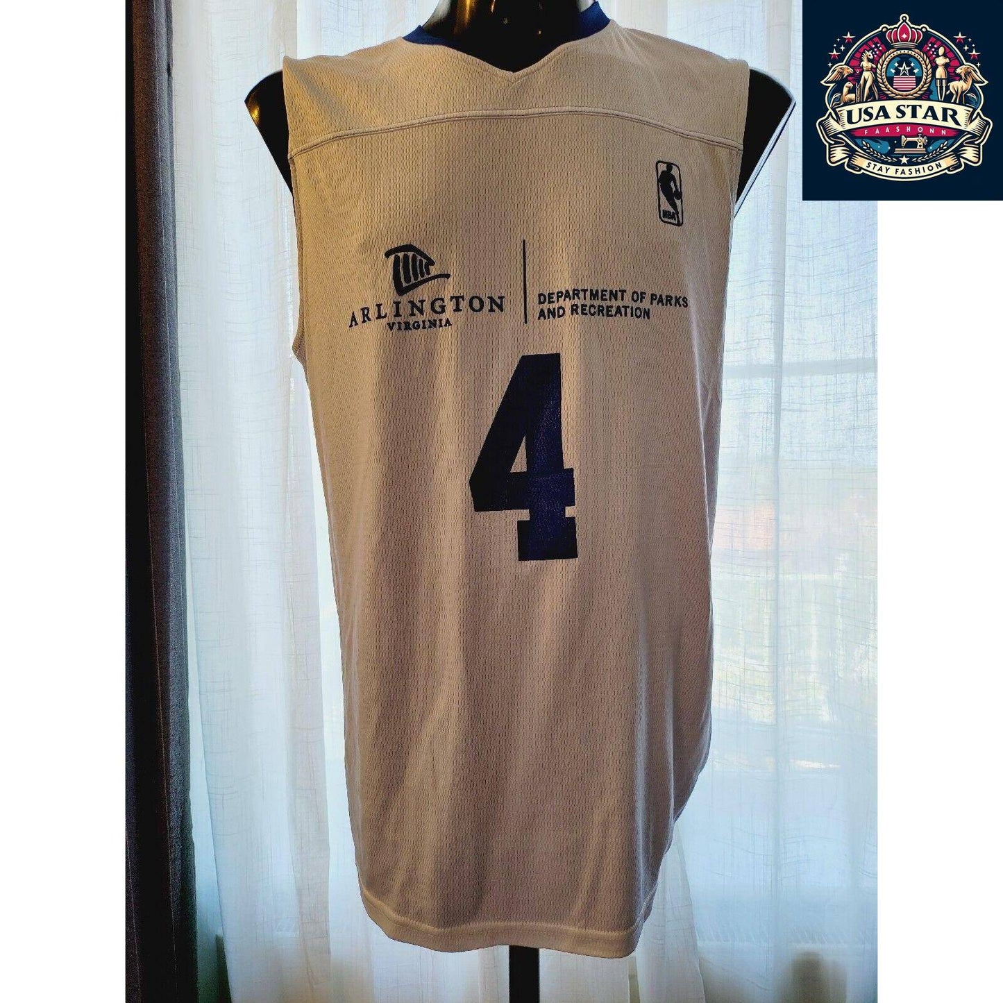 NBA JR Wizard Jersey #4 Reversible Vest for Kids | Stylish Comfort & Team Spirit - USASTARFASHION