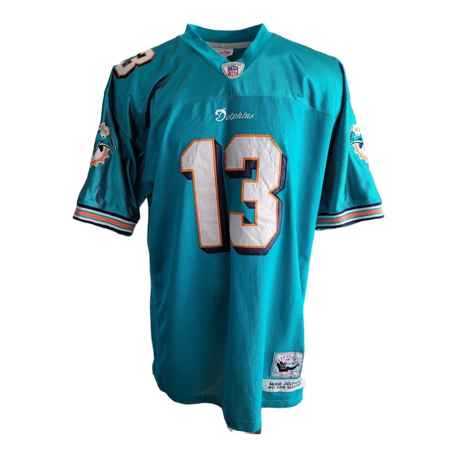 Miami Dolphins Dan Marino #13 Throwbacks Jersey Size 54 (XL)-USASTARFASHION