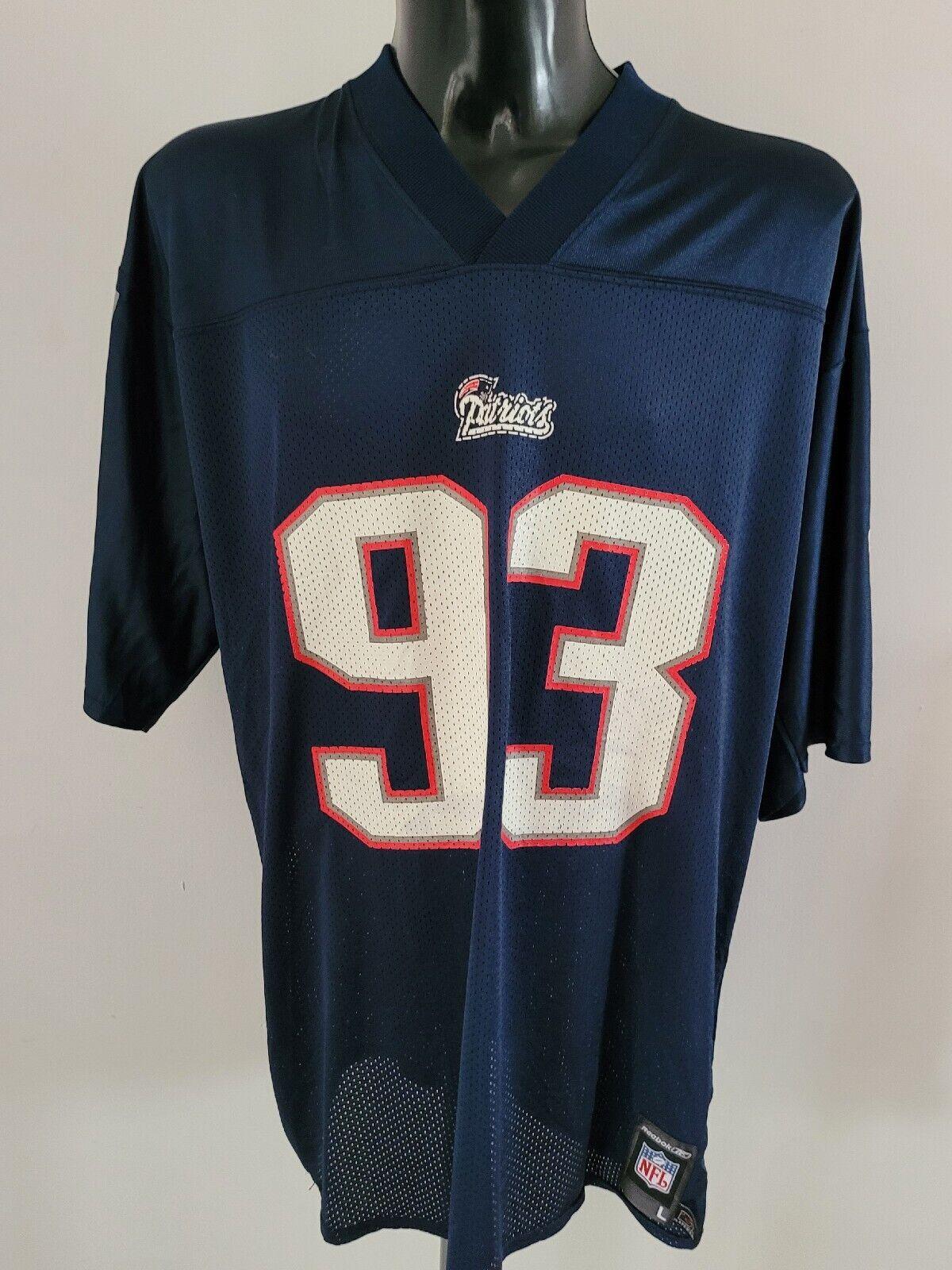 New England Patriots Richard Seymour #93 Home Jersey - Size Large-USASTARFASHION