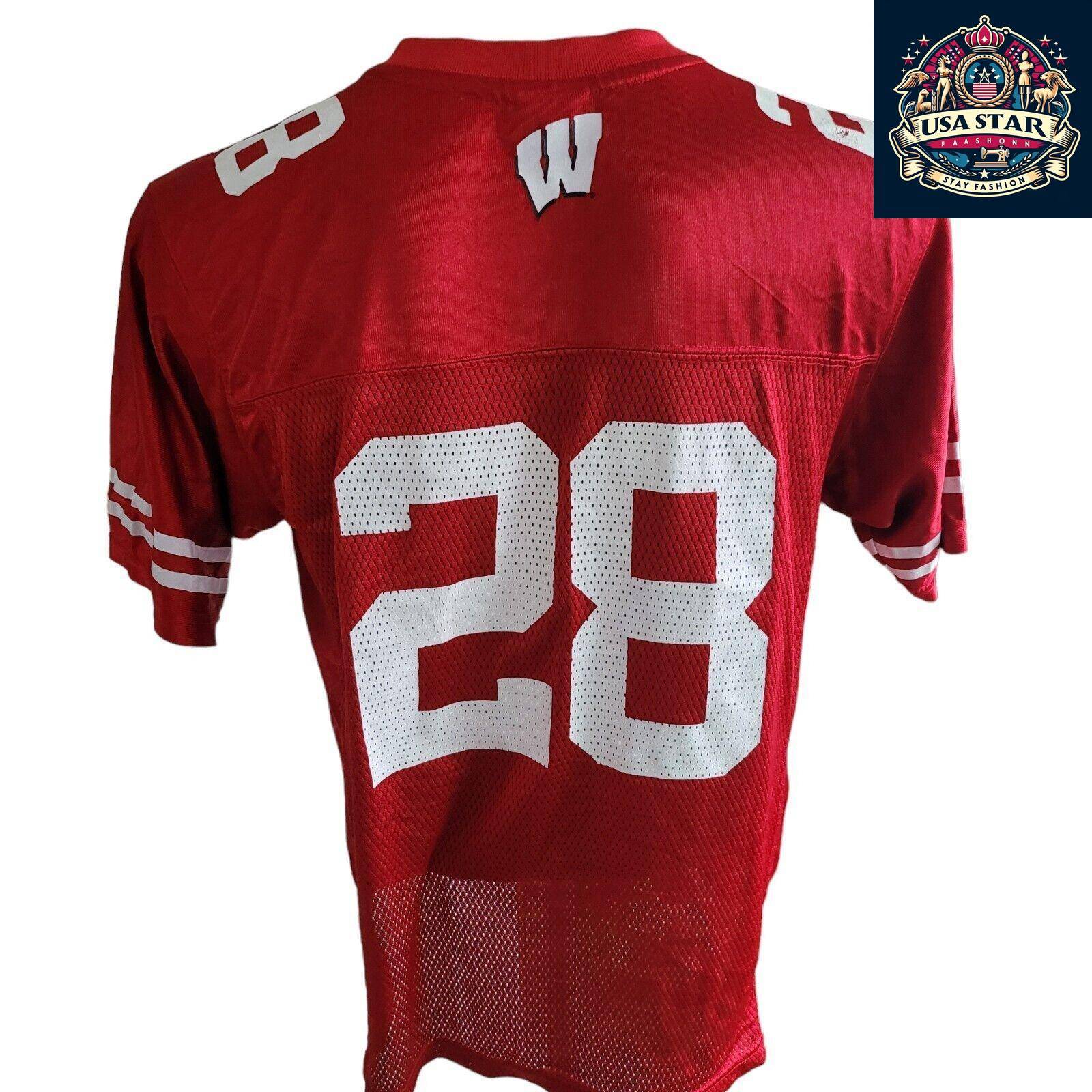 Authentic #28 Montee Ball Wisconsin Badgers Youth Jersey Size L - Iconic Design & Comfort - USASTARFASHION