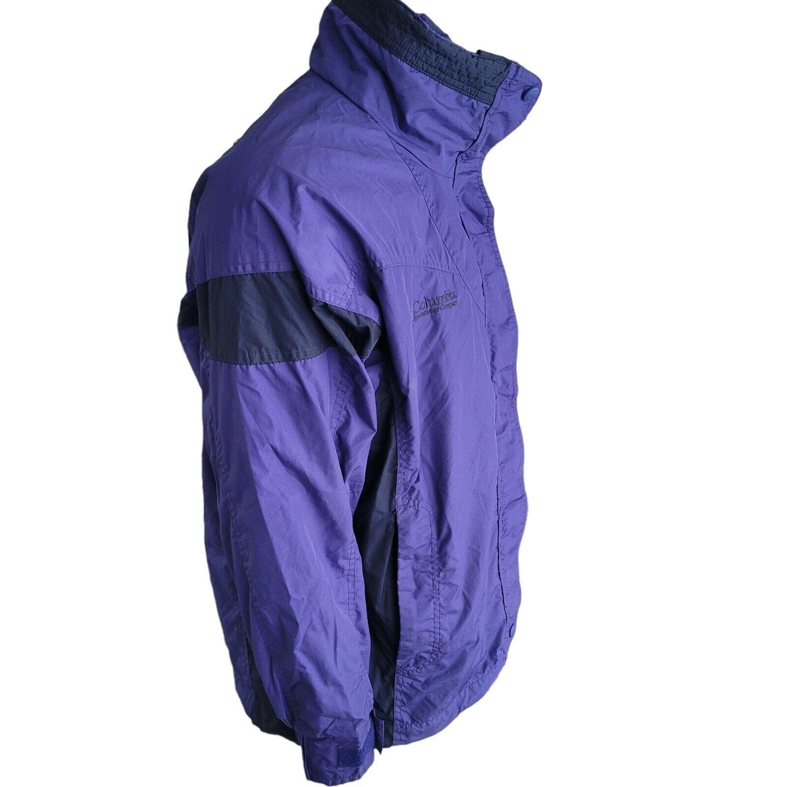 Columbia Bugaboo Purple Jacket | Waterproof | Women’s L | Adjustable Cuffs-USASTARFASHION