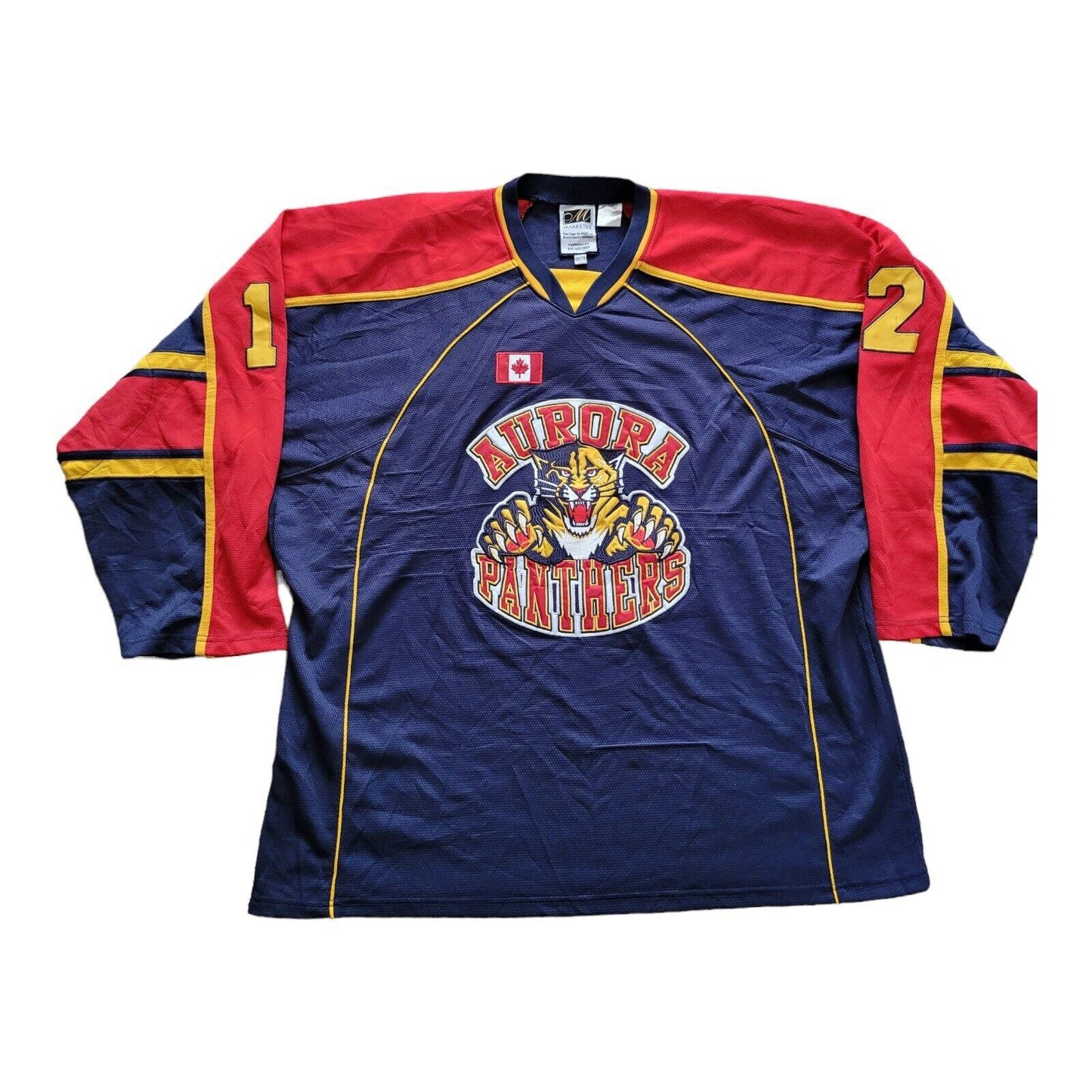 Aurora Panthers #12 Rothon Women's XXL Hockey Jersey-USASTARFASHION