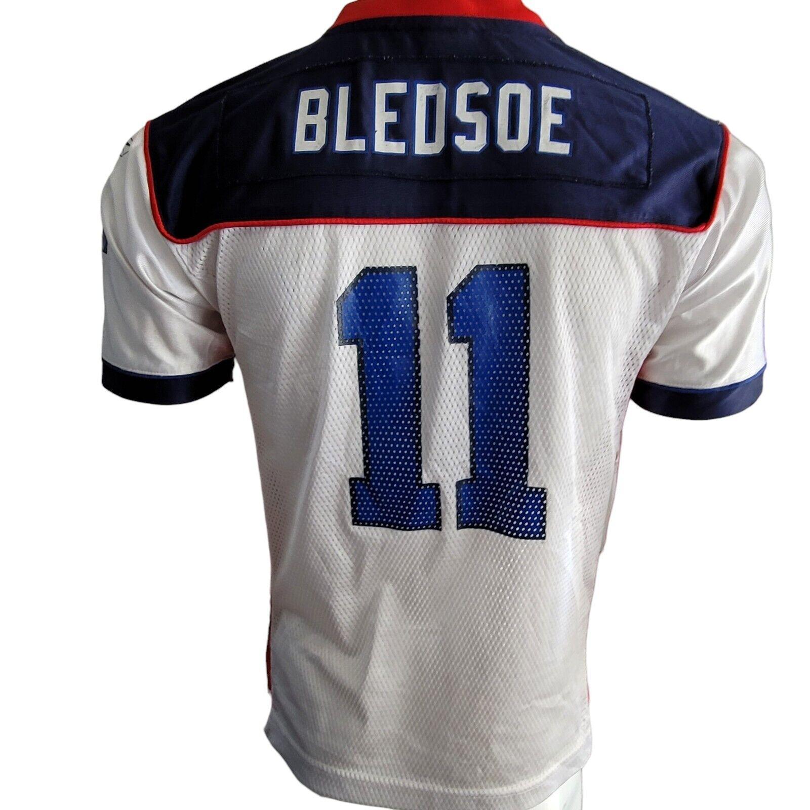 Authentic Reebok NFL New England Patriots Drew Bledsoe Youth Jersey | Size L(14-16)-USASTARFASHION