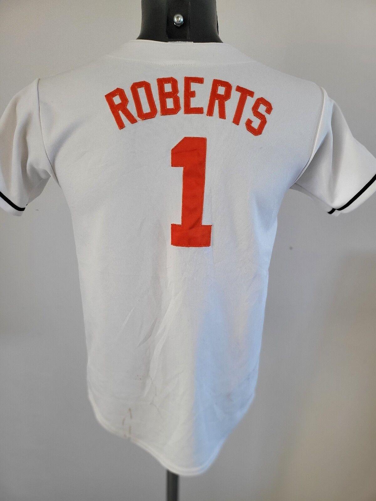 Baltimore Orioles #1 Brian Roberts White Jersey Youth Size L-USASTARFASHION