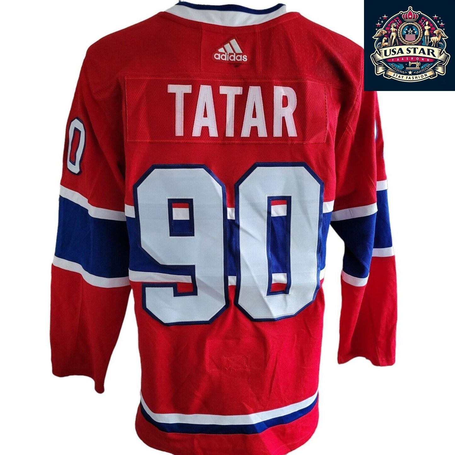 Adidas Montreal Canadiens Jersey Tatar #90 NHL Men's Size L - Durable, Breathable Fan Gear - USASTARFASHION