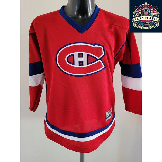 Montreal Canadiens Youth Jersey XL - Soft, Breathable Fabric, Iconic Design for Young Fans - USASTARFASHION