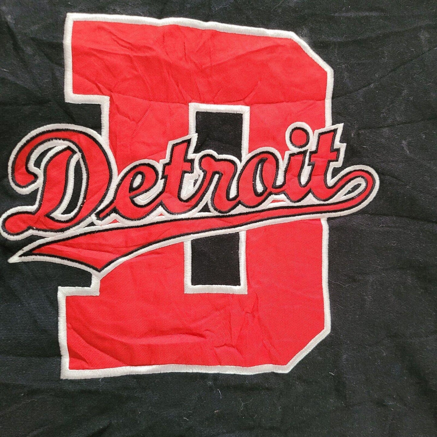 Vintage Steve and Barry's "THE D" Detroit Black Sweatshirt XL 80% Cotton - Size: XL - 27" P2P - 29" Length-USASTARFASHION