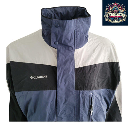 Columbia Men's Waterproof Jacket Core Interchange L - Multicolored Durable Rain Protection - USASTARFASHION