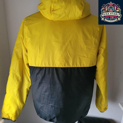 Nike FCB Barcelona Jacket Size M Black/Yellow Reversible Design for Versatile Styling - USASTARFASHION