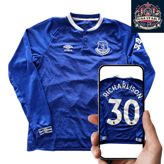 Richarlison #30 Everton FC Jersey - Youth Umbro Lightweight, Breathable, Premier League Authentic - USASTARFASHION