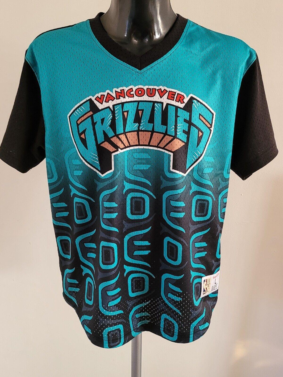 Vancouver Grizzlies Authentic Jersey by Mitchell & Ness - Size L - Classic NBA Design - Vintage Style - 23" Pit to Pit-USASTARFASHION