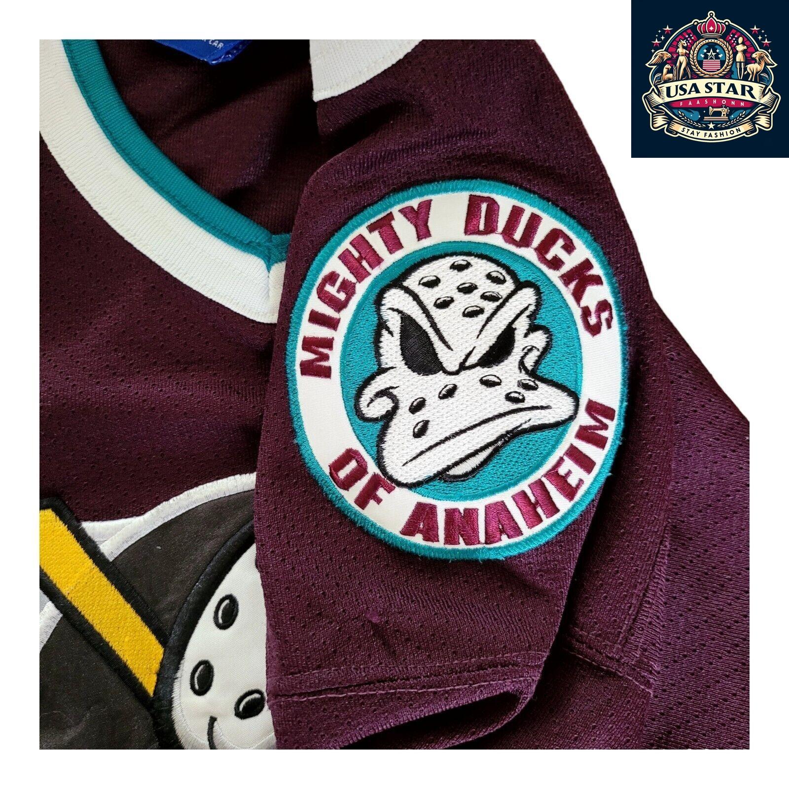 NFL Starter Mighty Ducks Hockey Jersey in Maroon for Youth L/XL - Comfortable, Stylish, Durable Design - USASTARFASHION