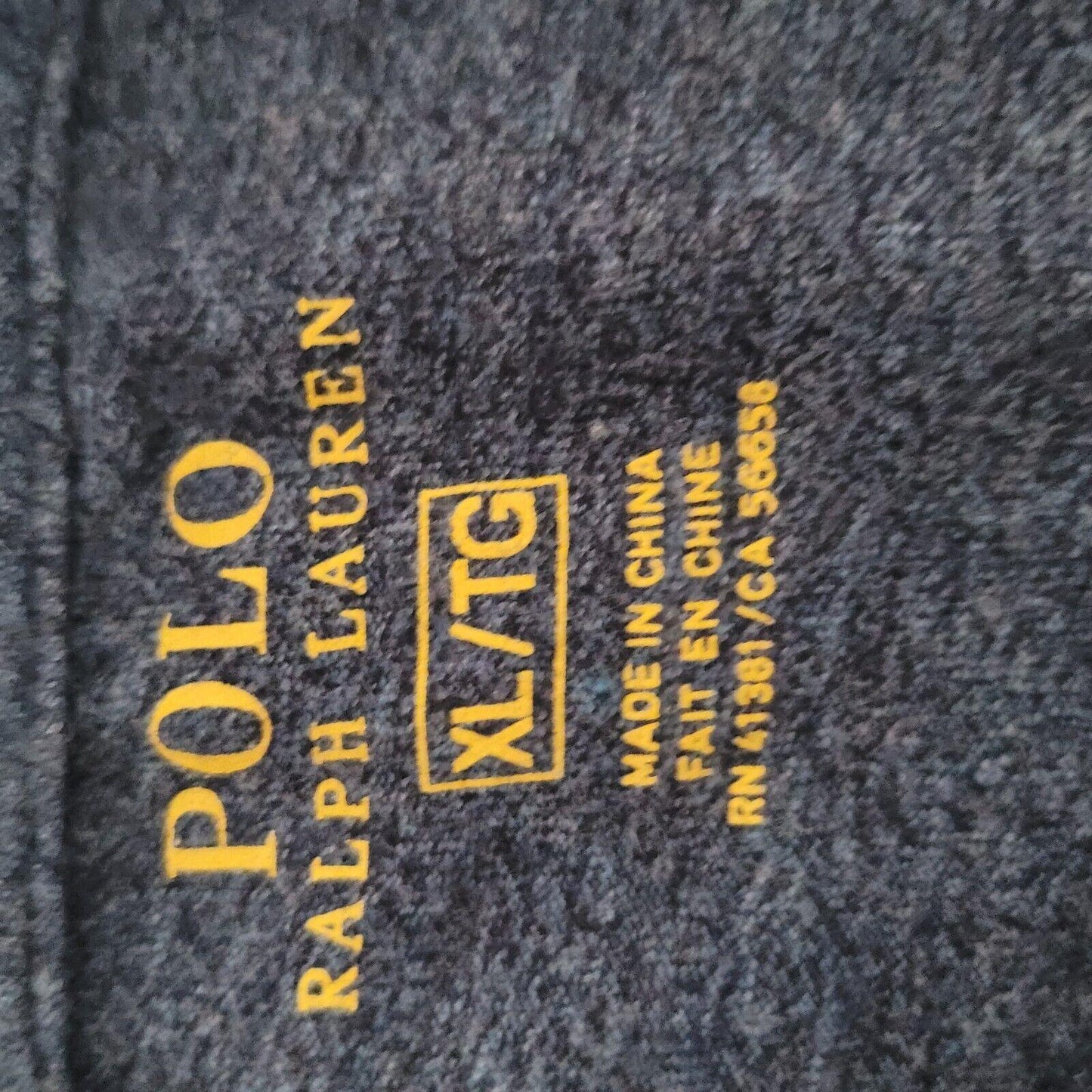 Polo Ralph Lauren Unisex Sweatshirt Size L 100% Cotton Dark Blue-USASTARFASHION