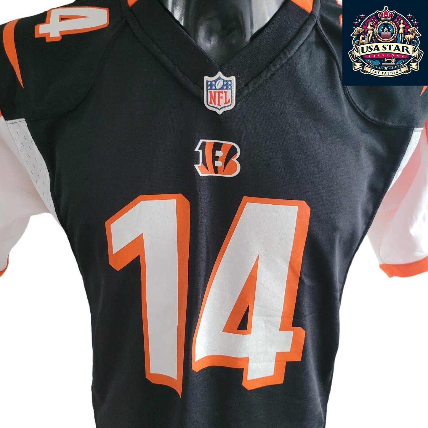 Nike Official NFL Cincinnati Bengals Jersey Boys #14 Dalton UK Size L - Comfortable & Durable - USASTARFASHION