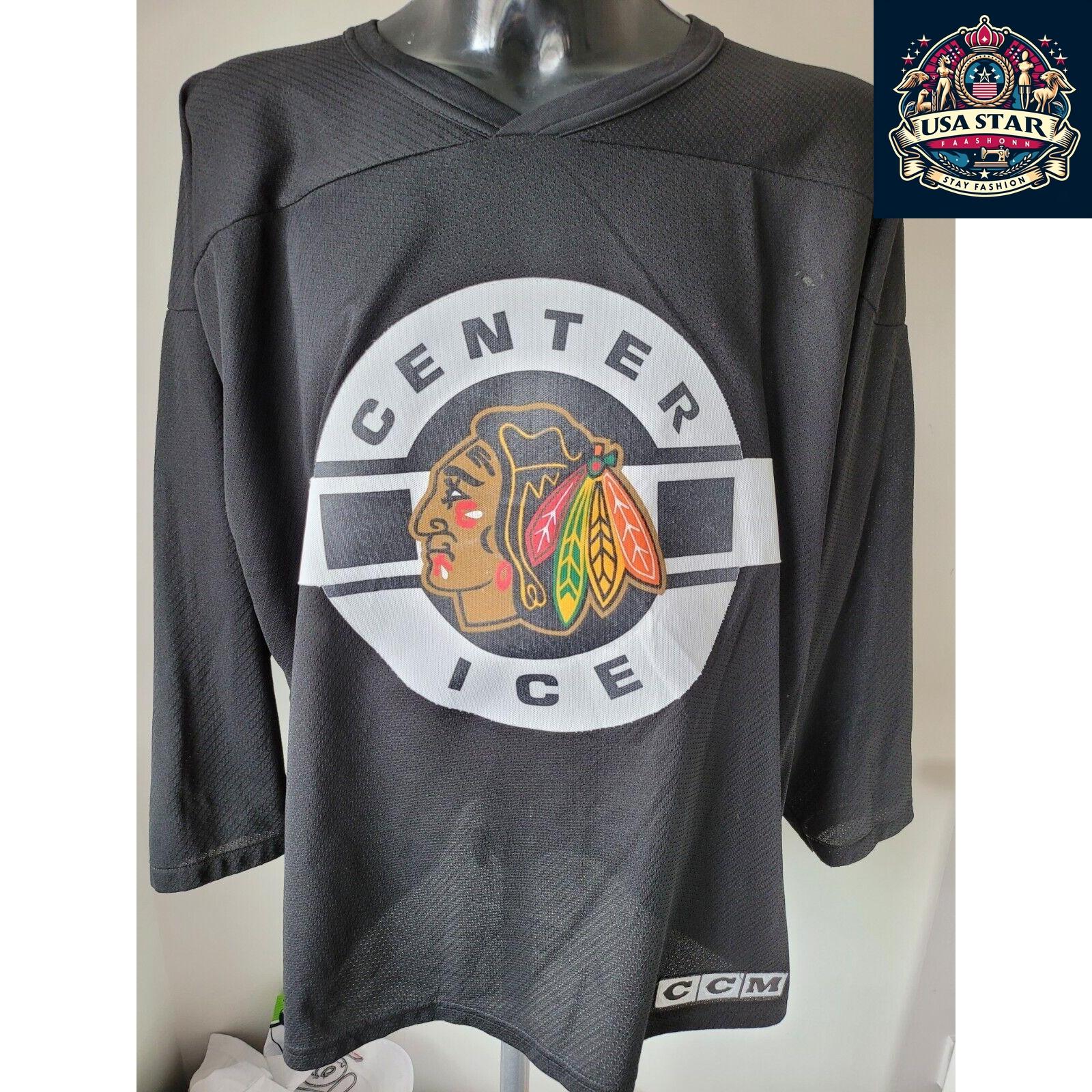 Vintage Chicago Blackhawks NHL Hockey CCM Jersey Sz Xl - USASTARFASHION