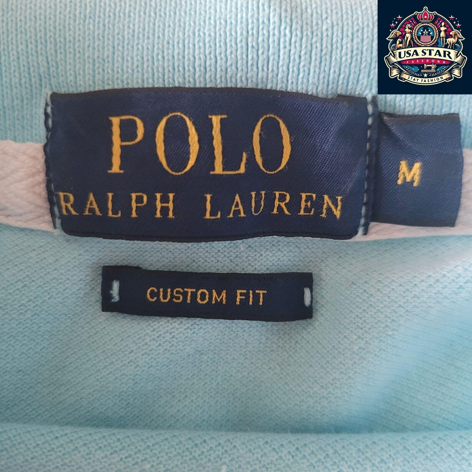 Polo Ralph Lauren Big Pony Shirt M, 100% Cotton, Custom Fit, Iconic Logo, Versatile Style - USASTARFASHION