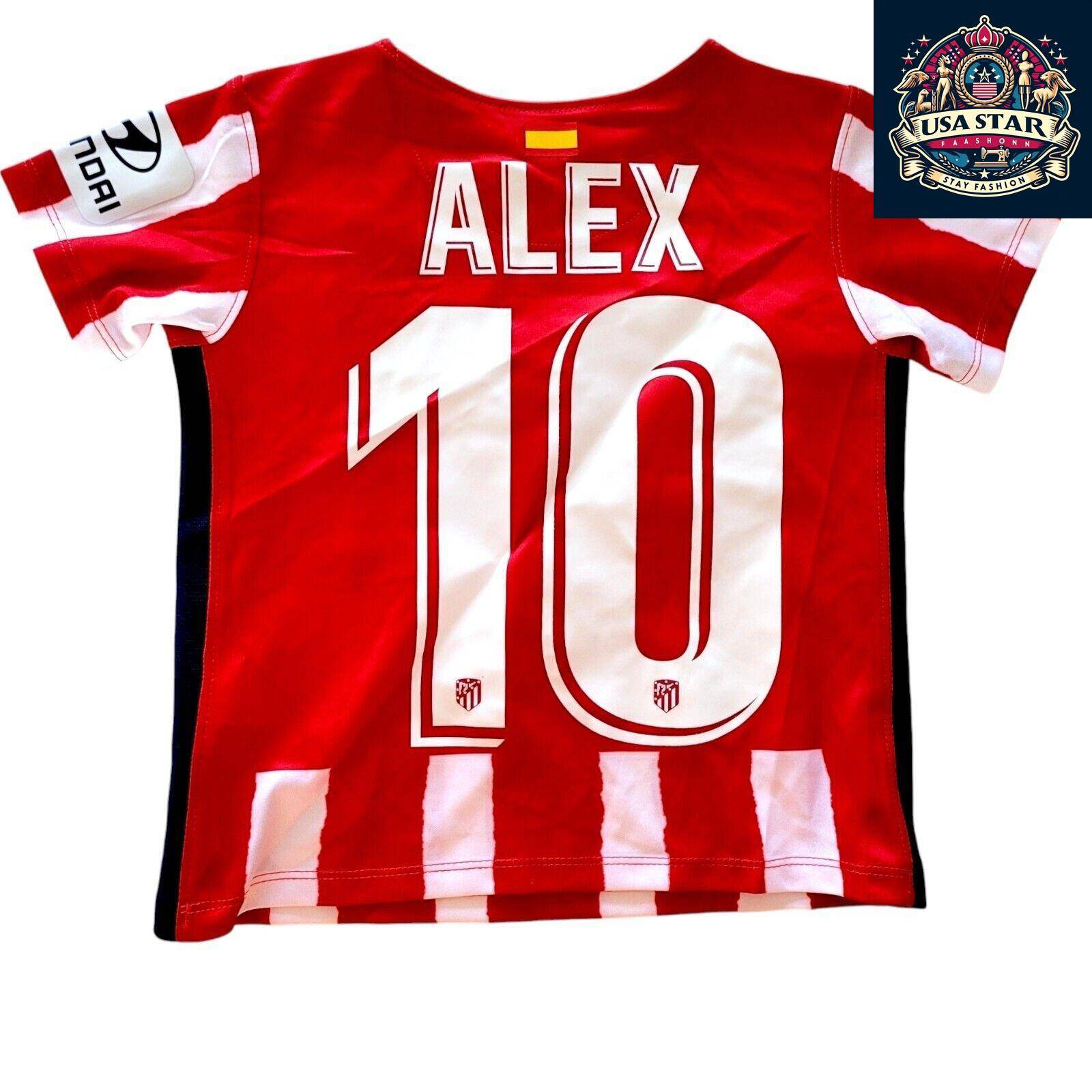 Nike Atlético Madrid Infant Jersey 2020/21 Dri-FIT Personalized Alex #10 Size 18-24M - USASTARFASHION