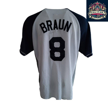 Milwaukee Brewers T-Shirt Ryan Braun #8 XL - Classic Design, Comfortable Fit, Top Player Apparel - USASTARFASHION