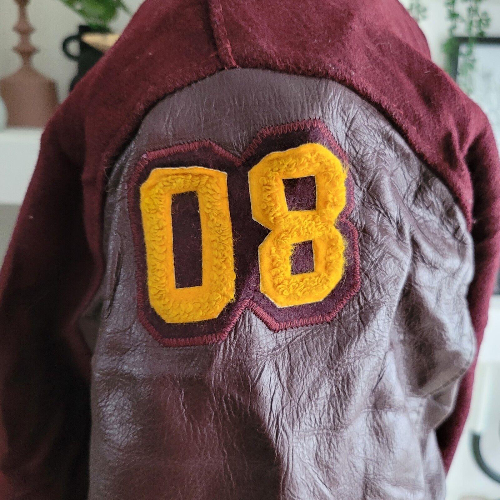 Vintage 90s DeLong Jasmin Riverview XL Varsity Jacket - Wool & Leather Bomber-USASTARFASHION