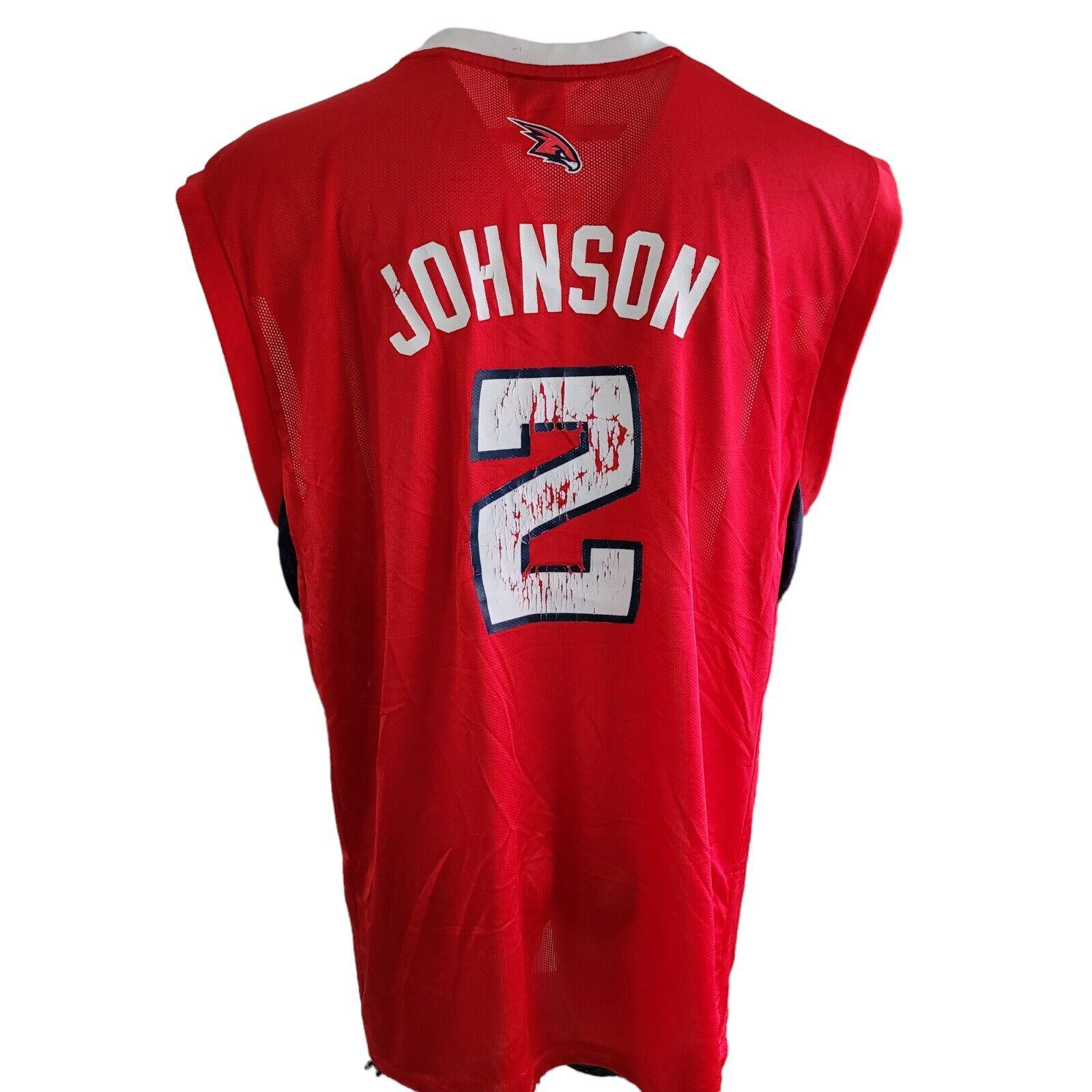 Atlanta Hawks Adidas Johnson 2 ATL Red Jersey - Limited Edition 2XL-USASTARFASHION