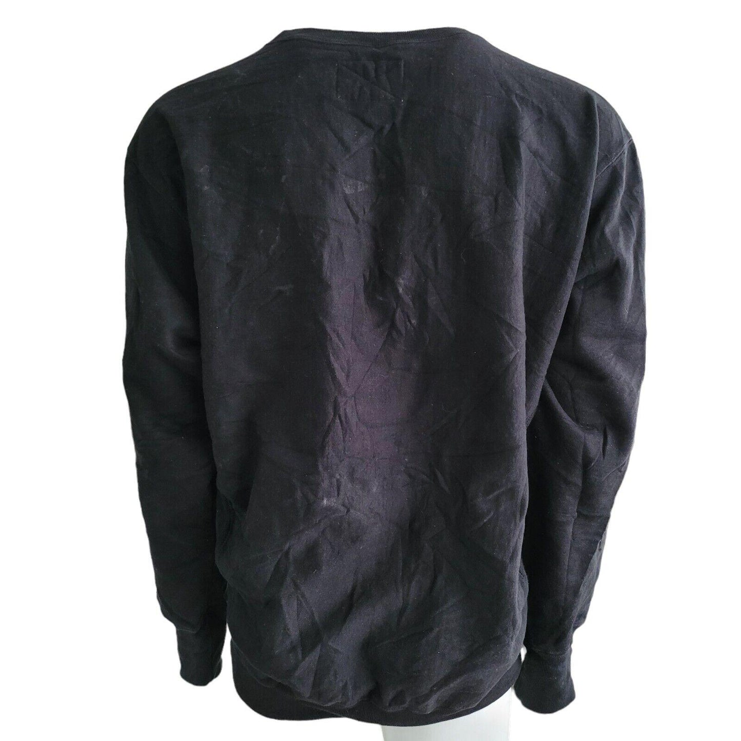 Vintage Steve and Barry's "THE D" Detroit Black Sweatshirt XL 80% Cotton - Size: XL - 27" P2P - 29" Length-USASTARFASHION