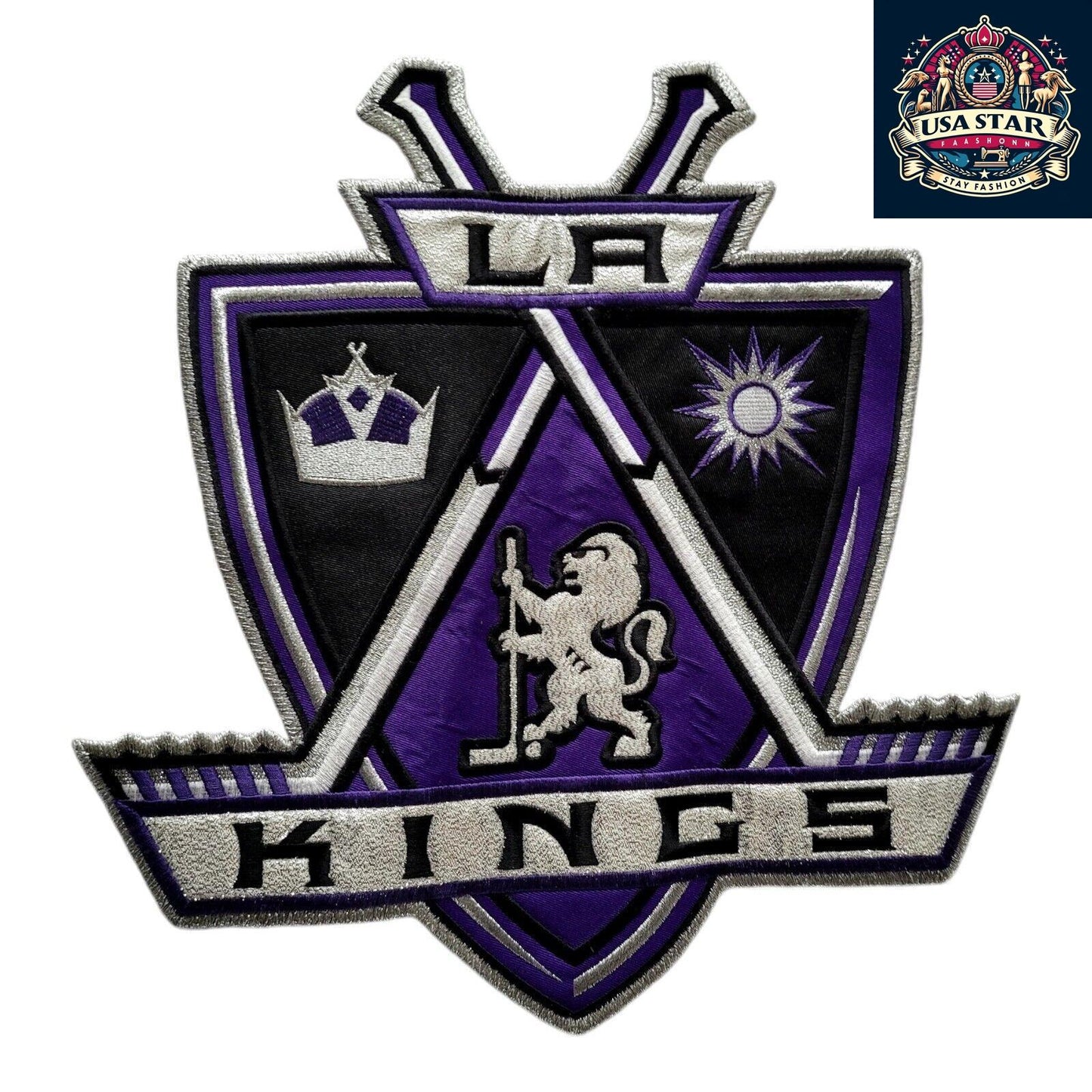 Vintage Los Angeles Kings Jersey M/M - NHL Pro Player Hockey Jersey in Black and Purple - USASTARFASHION